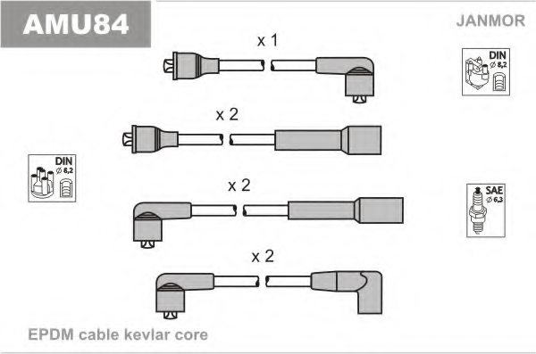 JANMOR AMU84 Ignition Cable Kit